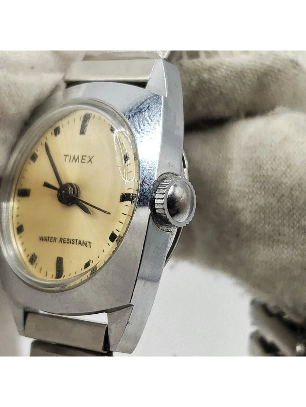 Vintage Timex Marlin Womens 23mm Mechanical Watch For Parts Or Repair